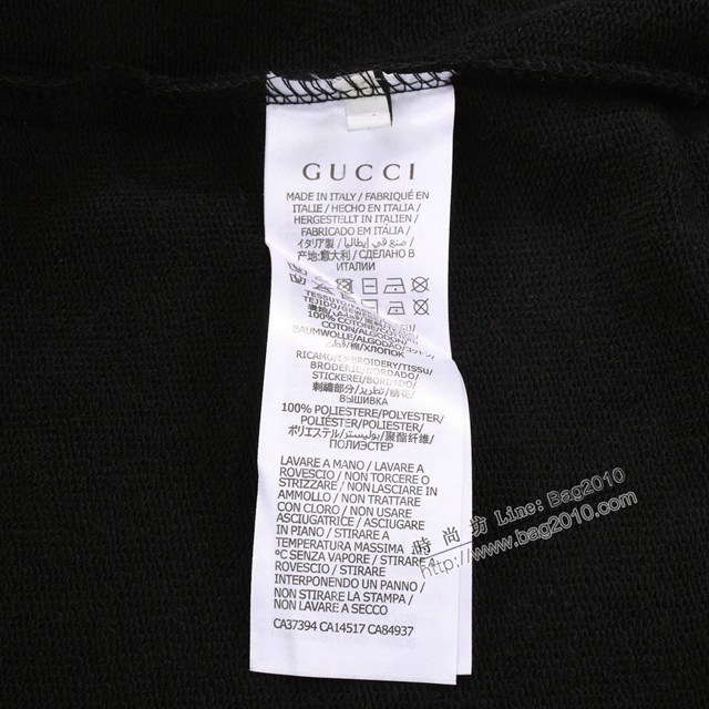 Gucci古奇專櫃古馳2023FW新款毛巾繡圓領衛衣 男女同款 tzy3187